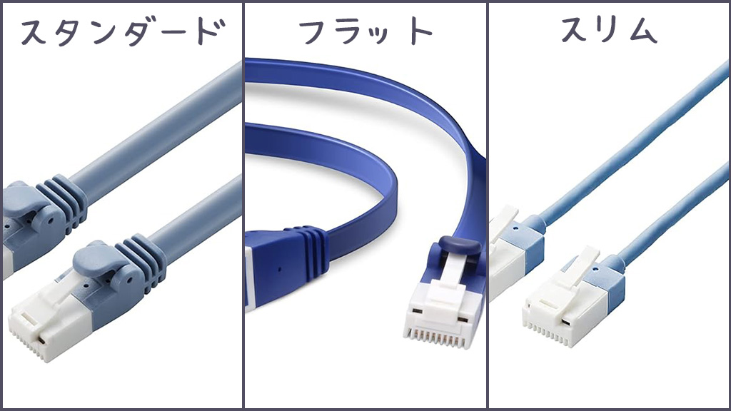 LANケーブルの形状