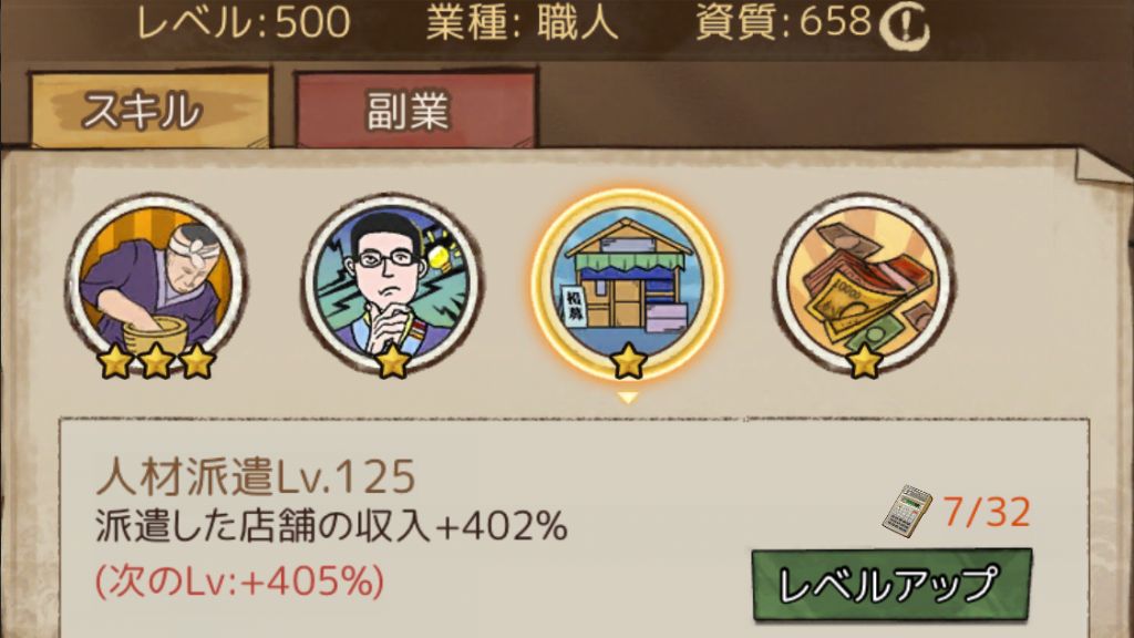 人材派遣レベル