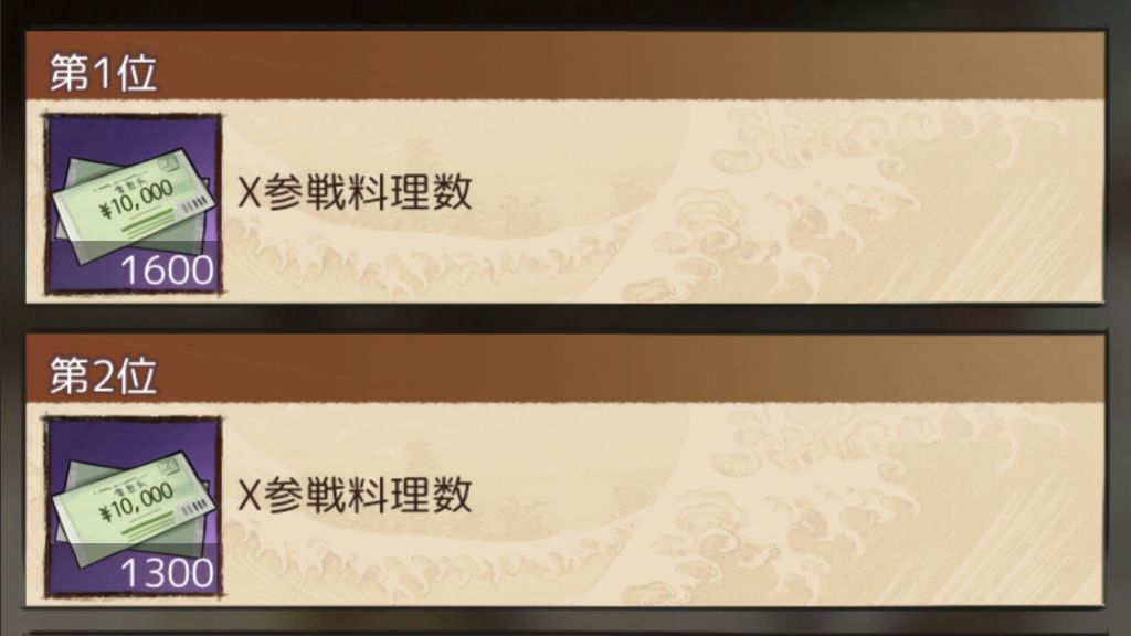 ランキング