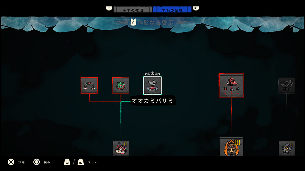 神聖なる掲示からオオカミバサミを解放し教団に設置