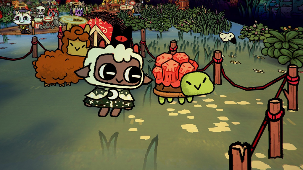 カメモドキから腐敗石を採取する