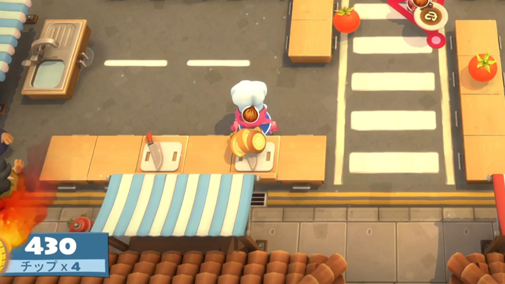 まな板に置いて食材を切る