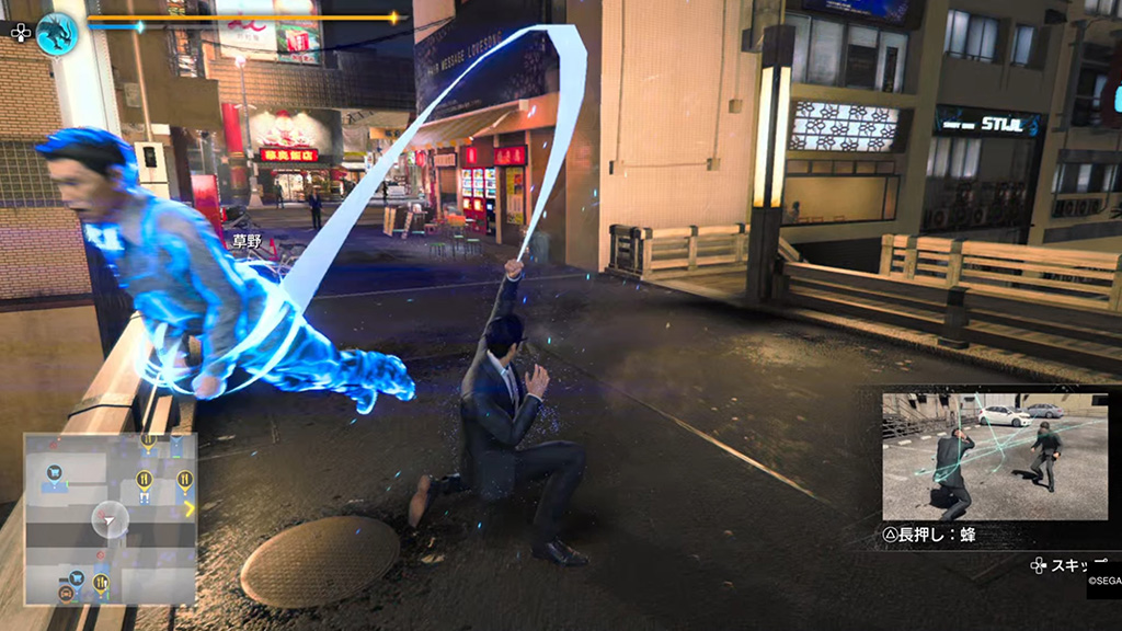 蒼天堀へチンピラを落とす